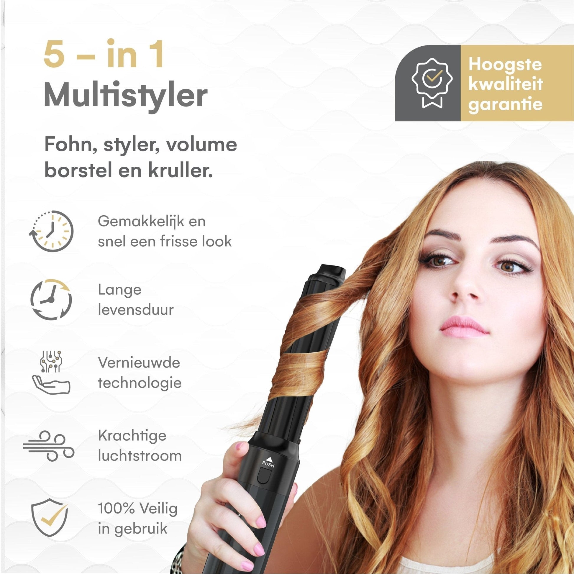 VENEUX® 5-in-1 Airstyler - Krultang - VENEUX