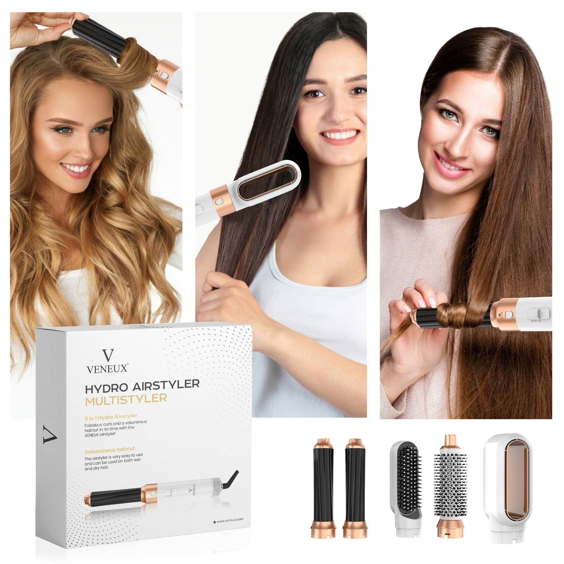 VENEUX® 5-in-1 Airstyler - Krultang - VENEUX