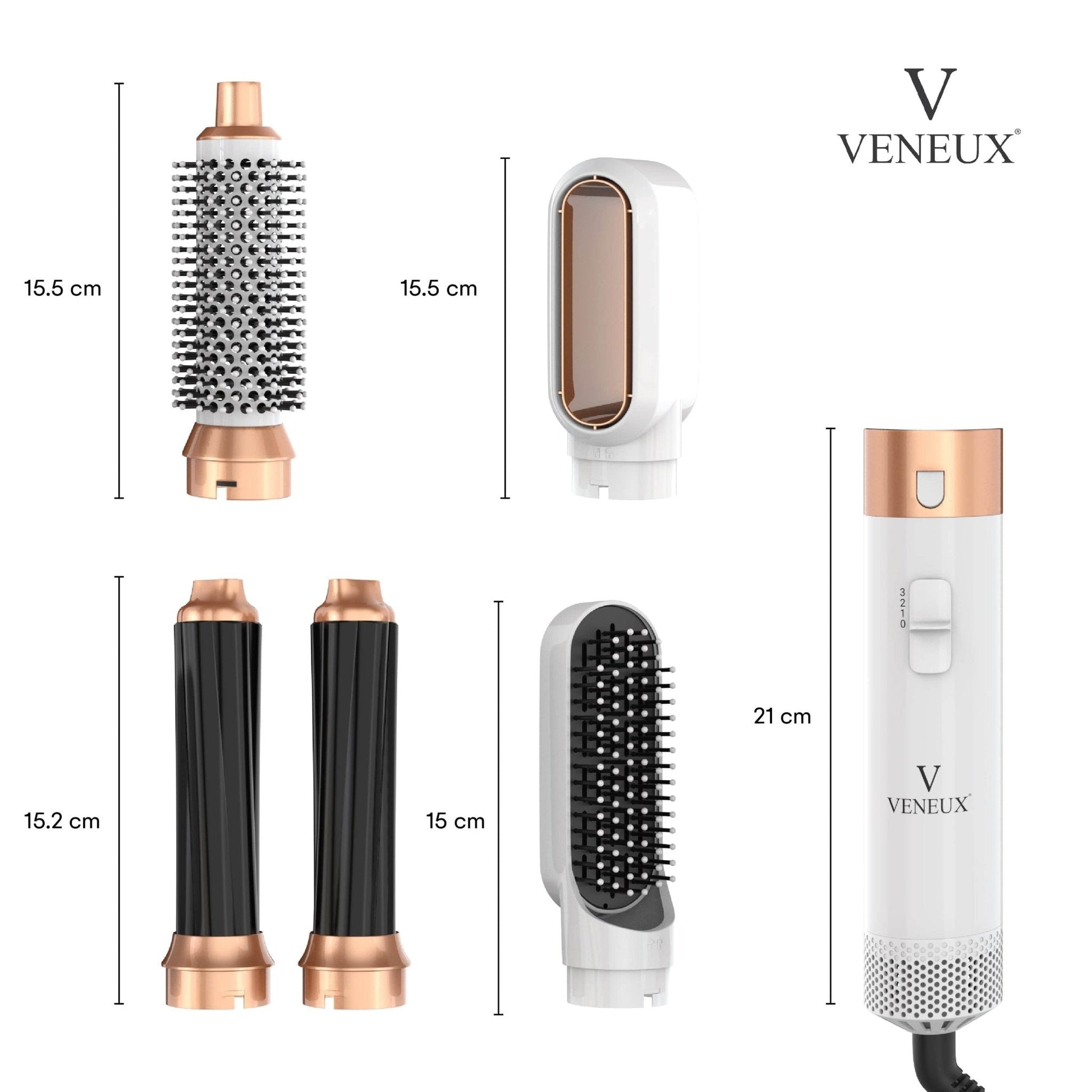 VENEUX® 5-in-1 Airstyler - Krultang - VENEUX