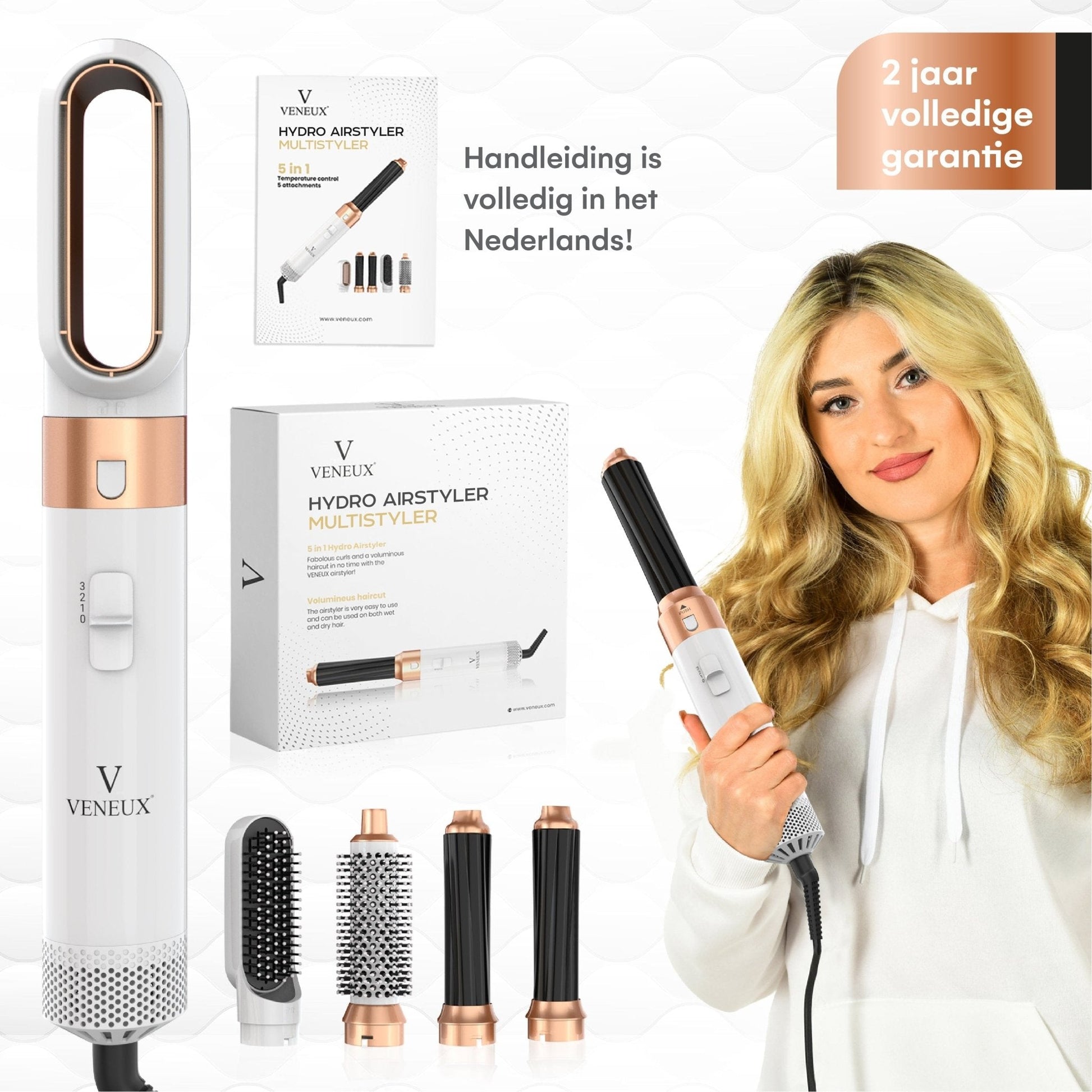 VENEUX® 5-in-1 Airstyler - Krultang - VENEUX